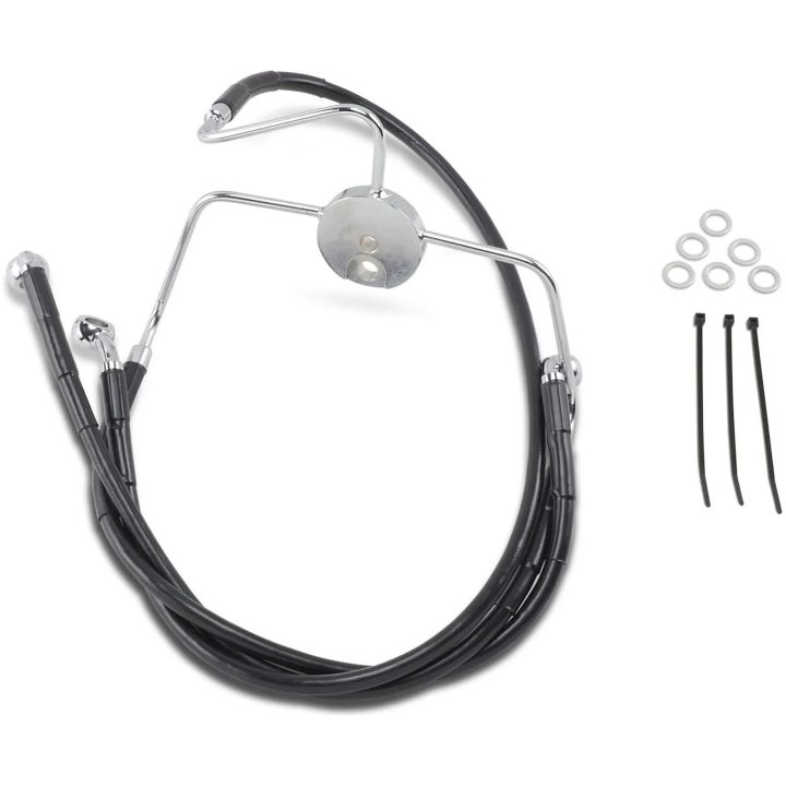 Bremseslange Standard Sort DRAG SPECIALTIES +2" – billede 2