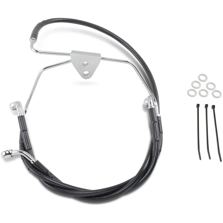 Bremseslange Standard Sort DRAG SPECIALTIES +2" – billede 2