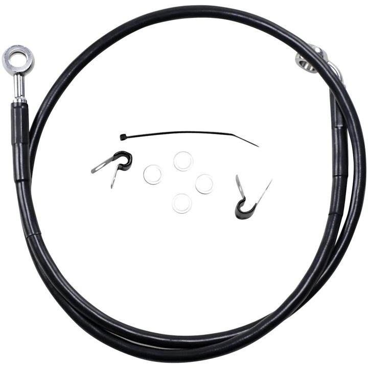 Bremseslange Standard Sort DRAG SPECIALTIES LINE BRK FR 04-10XL BL+2 – billede 2