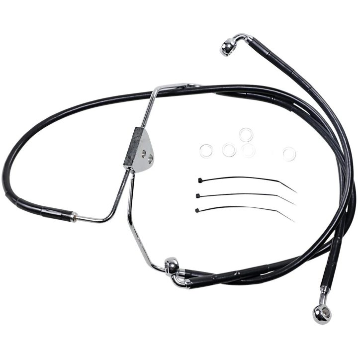 Bremseslange Standard Sort DRAG SPECIALTIES LINE BRK FR 08-13FLT BL+2 – billede 2