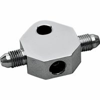 Bremseslange T-stykke Krom/poleret DRAG SPECIALTIES