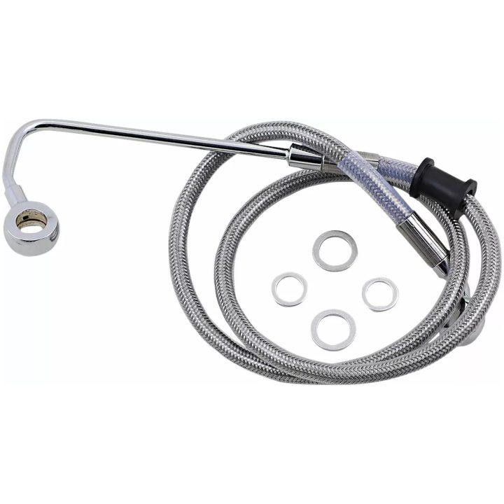 Bremseslangesæt Rustfrit Stål Sort DRAG SPECIALTIES – billede 2