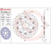 Bremsskive Flydende Serie Oro Prime Line Boret Rustfrit Stål BREMBO – miniature 2