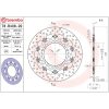 Bremsskive Flydende Serie Oro Prime Line Boret Rustfrit Stål BREMBO – miniature 2