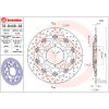 Bremsskive Flydende Serie Oro Prime Line Boret Rustfrit Stål BREMBO – miniature 2