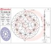 Bremsskive Flydende Serie Oro Prime Line Boret Rustfrit Stål BREMBO – miniature 2