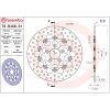 Bremsskive Flydende Serie Oro Prime Line Boret Rustfrit Stål BREMBO – miniature 2