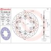 Bremsskive Flydende Serie Oro Prime Line Boret Rustfrit Stål BREMBO – miniature 2