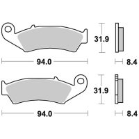 Bromsklossats Sintered bak SBS