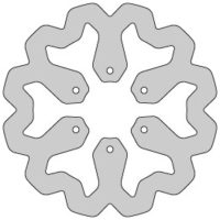 Bromsskiva, Bak, ⌀220mm, Derbi Senda DRD Delta Braking