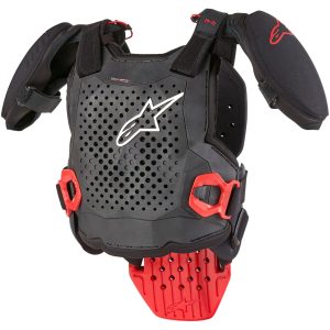 Brystbeskyttelse Børn A5s V2 Sort/Hvid/Rød ALPINESTARS