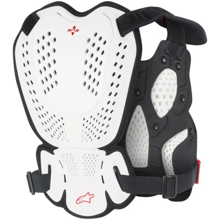 Brystbeskytter A-1 Hvid/Blå/Rød ALPINESTARS Hvid/Blå/Rød – billede 2