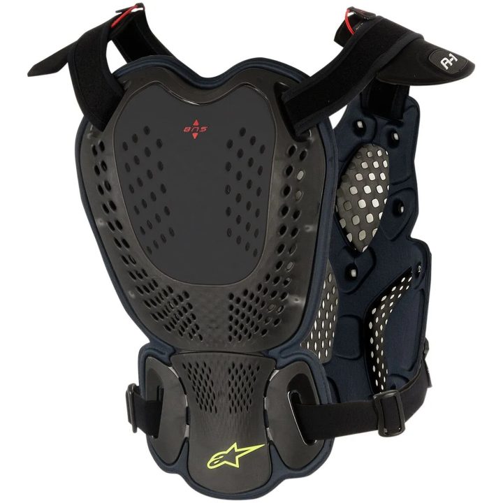 Brystbeskytter A-1 Sort/Antracit ALPINESTARS Medium/Large – billede 2