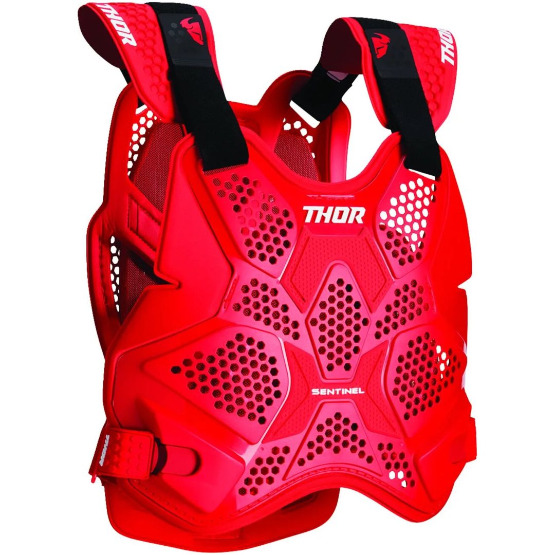 Brystbeskytter Sentil-pro Rød THOR XS/Small