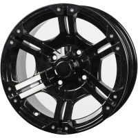 BSK Fälg 12x7 4/110 4+3 Svart