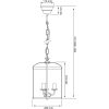 Budgie Loftlampe ø28, Krom ANETA HOME Antik /Klar – miniature 2