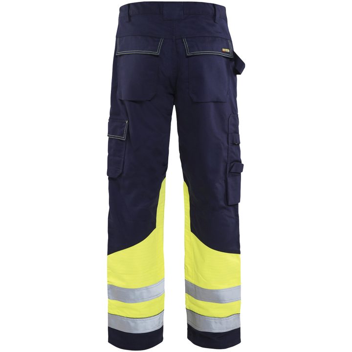 Bukser 14781514 Marine / Hivisgul BLÅKLÄDER BUKSER 14781514 MARINE/GUL 46 – billede 2