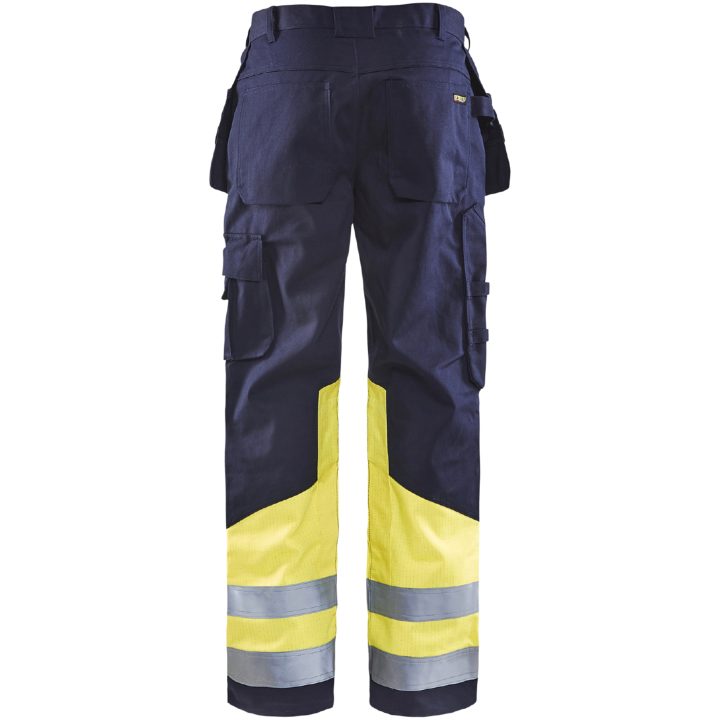 Bukser 14791514 Marine / Hivisgul BLÅKLÄDER BUKSER 14791514 MARINE/GUL 44 – billede 2