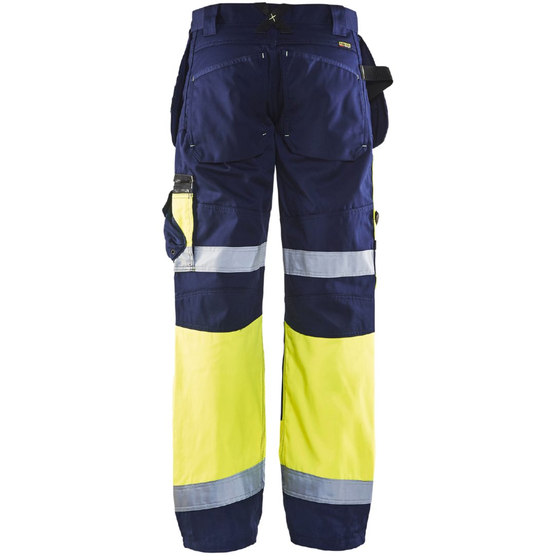Bukser 15081860 Marine / Hivisgul BLÅKLÄDER BUKSER 15081860 MARINE/GUL 46 – billede 2