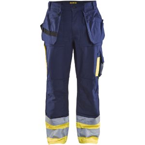 Bukser 15291370 Marine / Hivisgul BLÅKLÄDER