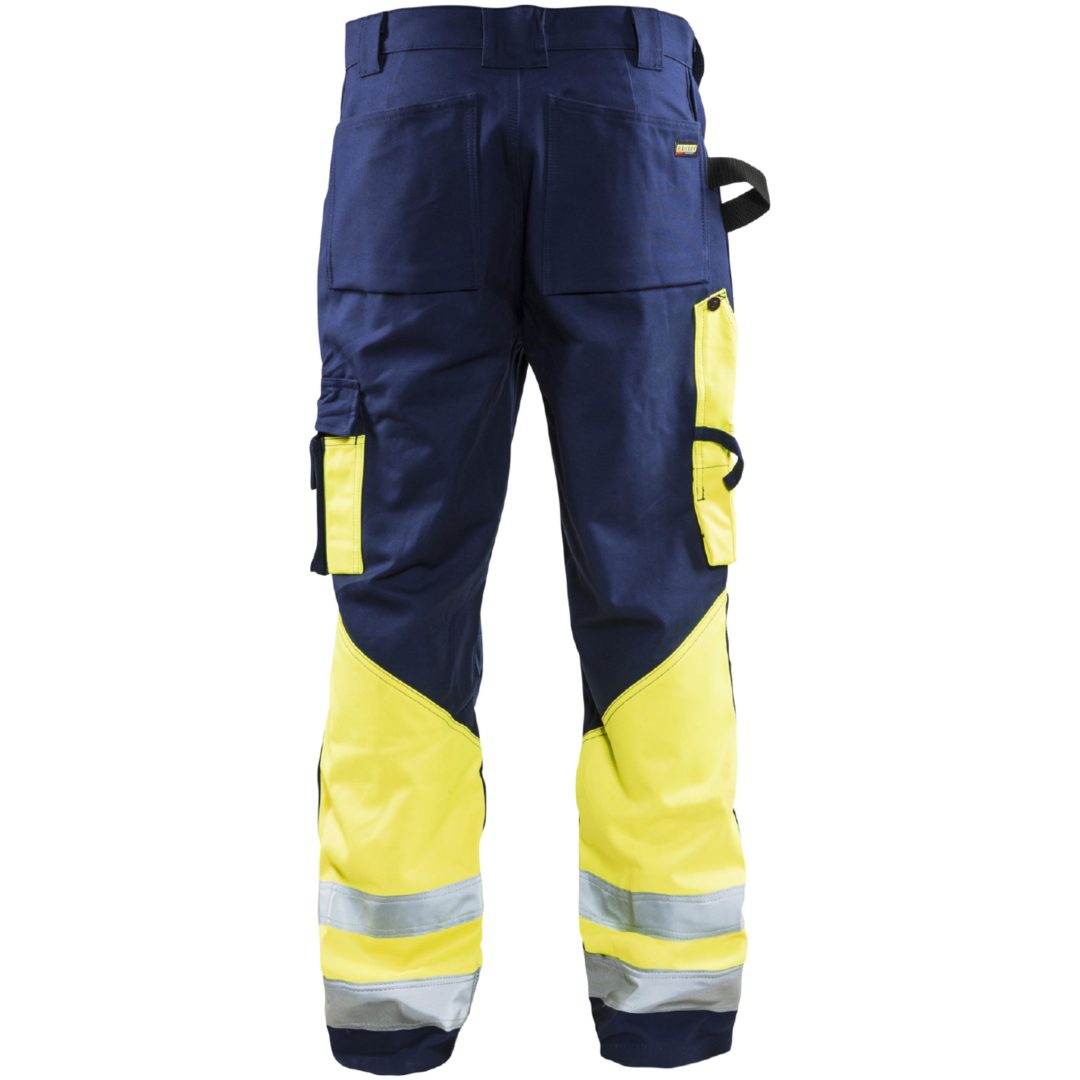 Bukser 15291370 Marine / Hivisgul BLÅKLÄDER BUKSER 15291370 MARIN/GUL 46 – billede 2