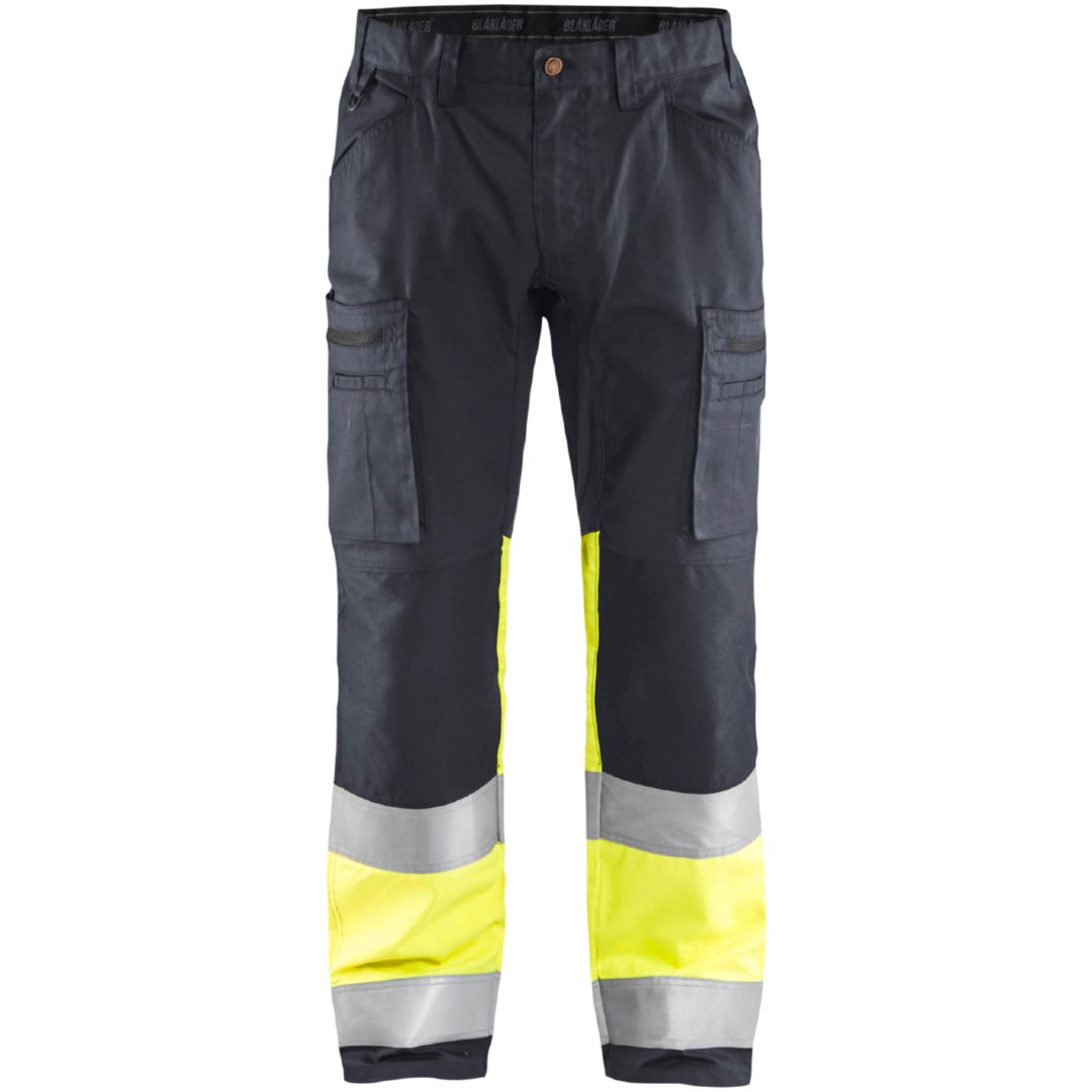 Bukser 15511811 Grå / Hivisgul BLÅKLÄDER BUKSER 15511811 MELLEMGÅ/G 44