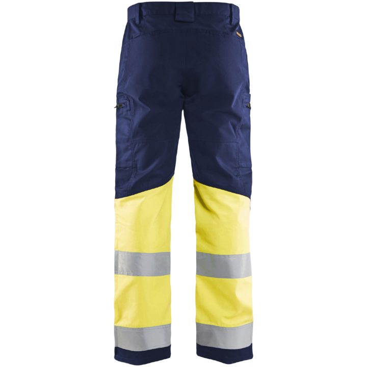 Bukser 15511811 Marine / Hivisgul BLÅKLÄDER BUKSER 15511811 MARINE/GUL 44 – billede 2