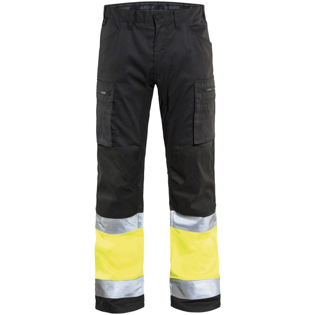 Bukser 15511811 Sort / Hivisgul BLÅKLÄDER BUKSER 15511811 SORT/GUL 44