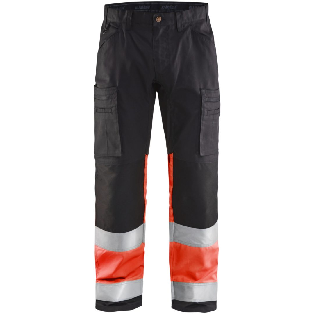 Bukser 15511811 Sort / Hivisrød BLÅKLÄDER BUKSER 15511811 SORT/RØD 44