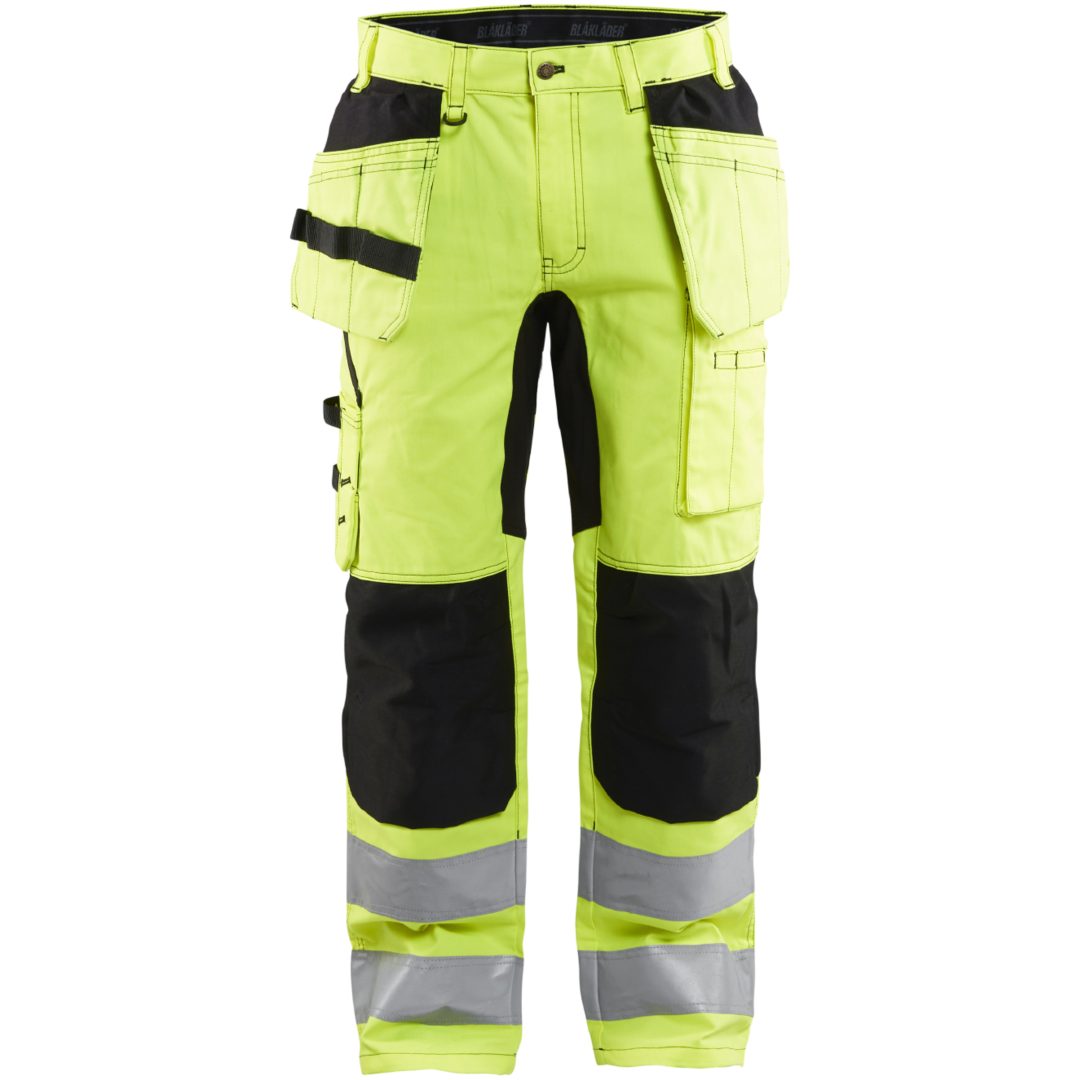 Bukser 15521811 Hivisgul / Sort BLÅKLÄDER BUKSER 15521811 GUL/SORT 46