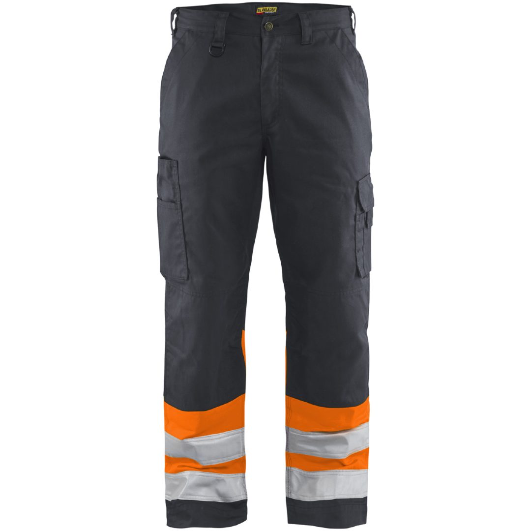 Bukser 15641811 Grå / Hivisorange BLÅKLÄDER BUKSER 15641811 GRÅ/ORANGE 44