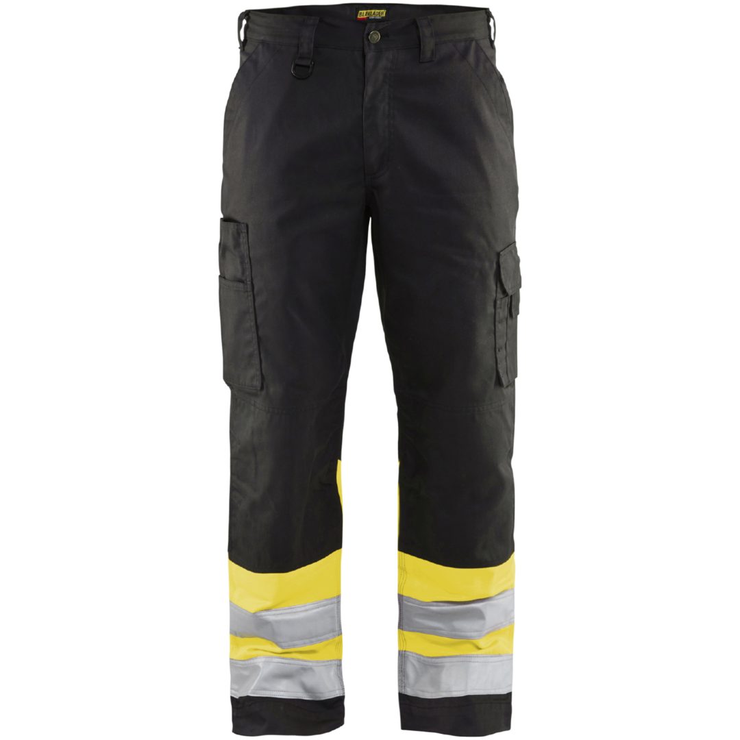 Bukser 15641811 Sort / Hivisgul BLÅKLÄDER BUKSER 15641811 SORT/GUL 44