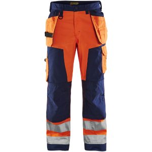 Bukser 15681811 Hivisorange / Marine BLÅKLÄDER
