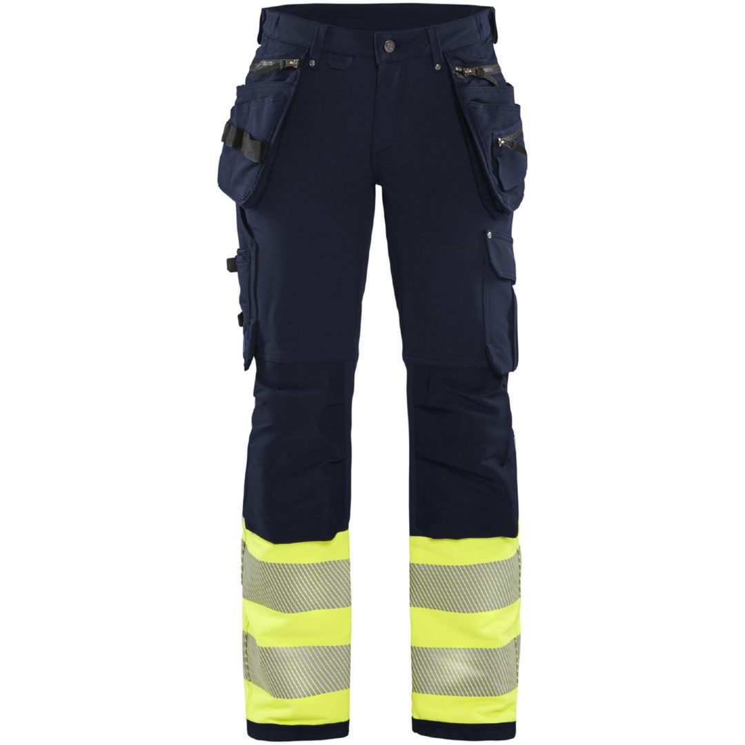 Bukser 71931642 Sort / Hivisgul BLÅKLÄDER BUKSER 71931642 SORT/GUL 34 – billede 3