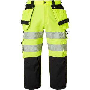 Bukser Craftsmen Capri Fluorescerende Gul/Sort Top Swede