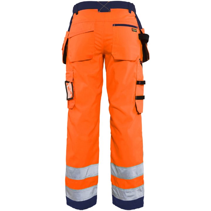 Bukser dame 71561811 Hivisorange / Marine BLÅKLÄDER BUKSER 71561811 ORANGE/MARINE 34 – billede 2
