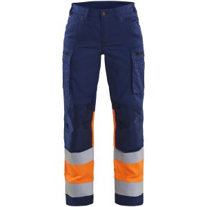 Bukser dame 71611811 Marine / Hivisgul BLÅKLÄDER