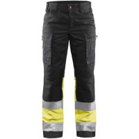 Bukser dame 71611811 Sort / Hivisgul BLÅKLÄDER