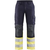Bukser dame 71881512 Marine / Hivisgul BLÅKLÄDER