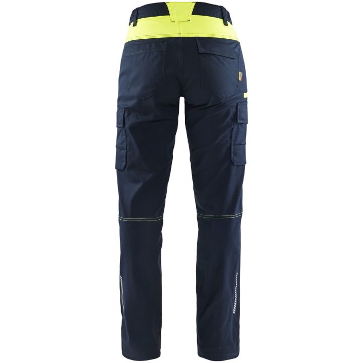 Bukser Hivisgul/marine 71441832 Blåkläder Dame 32 – billede 2