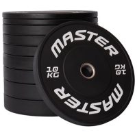 Bumperplate sæt 120 kg Master Fitness