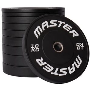 Bumperplate sæt 120 kg Master Fitness