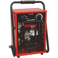 Byggevarmeblæser, 3,3kW, 230V, Rød, IP44 MALMBERGS