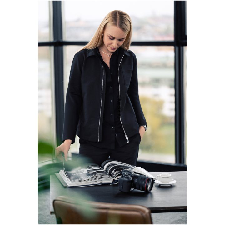 Byxor Dam Modern Trouser Marinblå J.Harvest & Frost XXS – billede 6