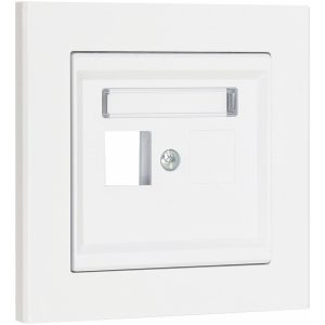 Centerplade Keystone, Lige, 1-vejs, Signalhvid MALMBERGS