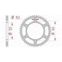 Chain kit 520 XSR4 - 16/46-112 - Steel Standard Rear Sprocket Afam