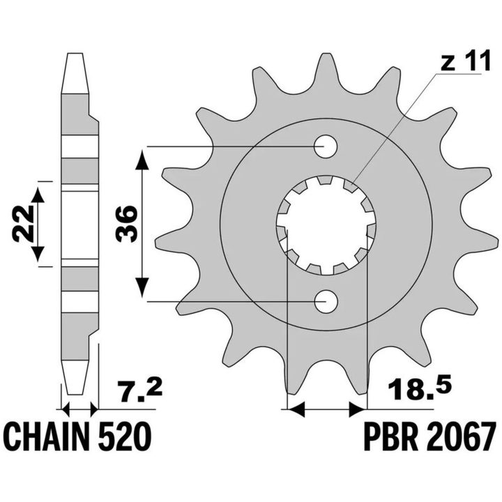 Chain Kit 520SRX2 EK 106 – billede 3