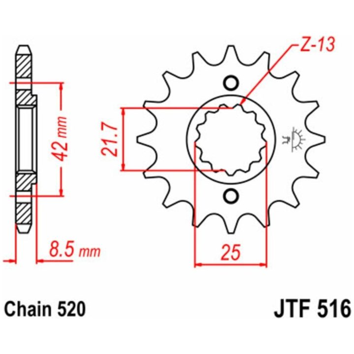 Chain Kit 520SRX2 EK 106 – billede 2