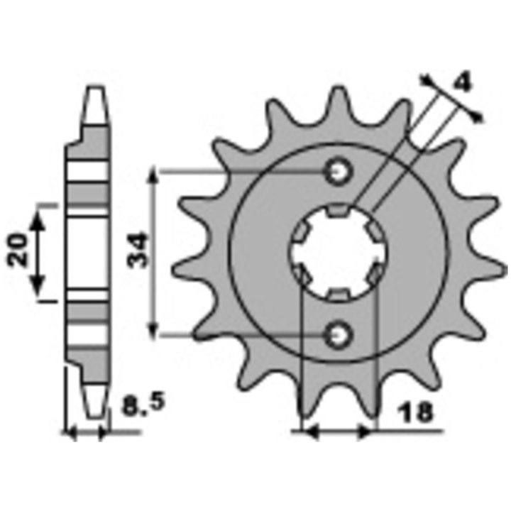 Chain Kit 520SRX2 EK 114 – billede 3
