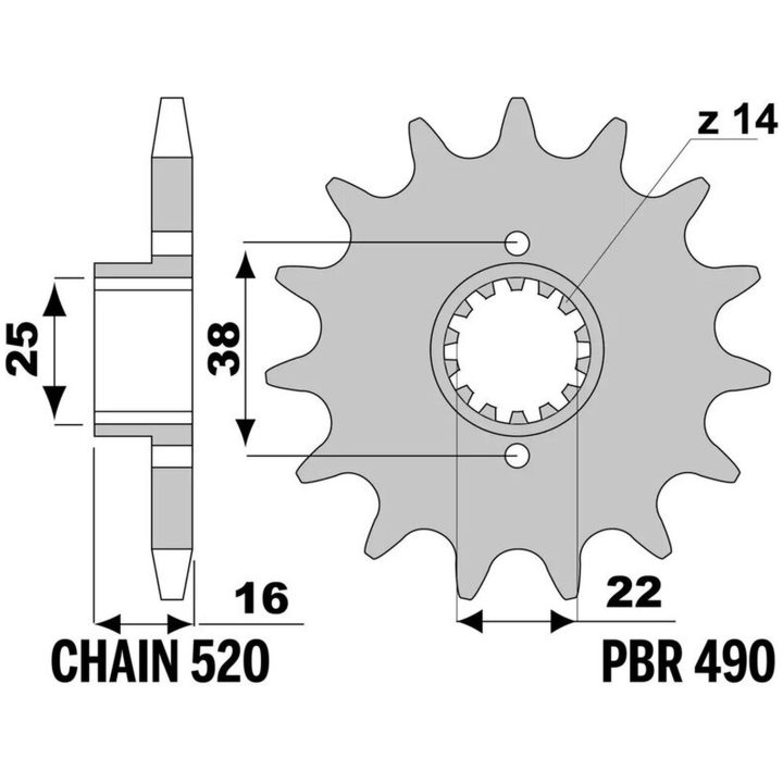 Chain Kit 520SRX2 EK 96 – billede 3
